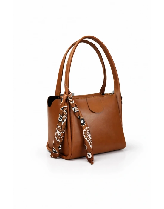 Taba Renk Yeni Fularlı Kol Çanta CB1444