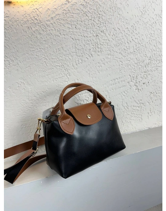 Taba Sap Siyah Renk Çapraz Çanta CB08922