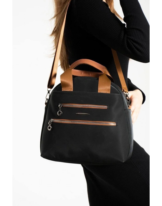 Taba Siyahlı  Renk 4 Bölme Kalite Çanta CB6611