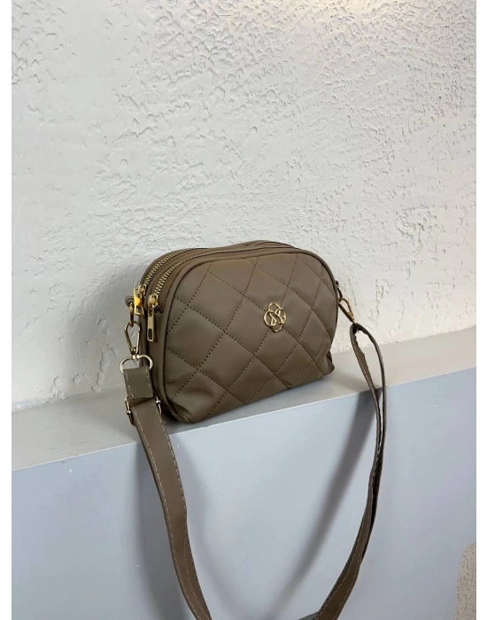 Koyu Vizon 2 Bölme 2025 Kapitone YENİ ÇANTA CB7409