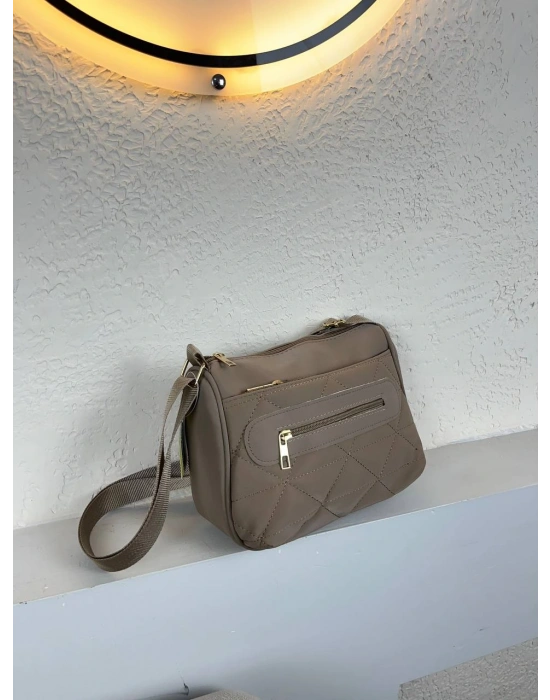 Koyu Vizon Renk 3 Bölme Çapraz Çanta CB2578