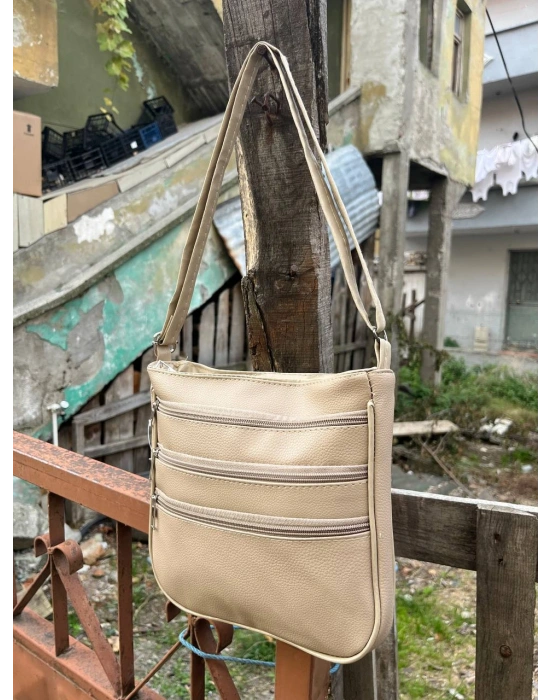 Vizon Renk 3 Bölme Deri Çanta CB78281