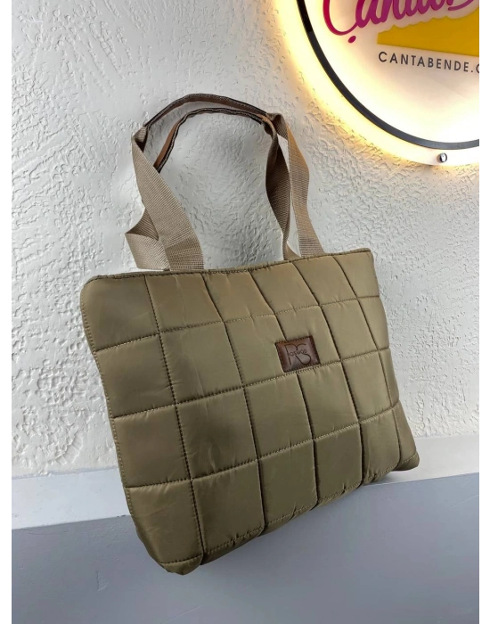 Vizon Renk Büyük Boy Kampanyalı Paraşüt Kol Çanta CB96278