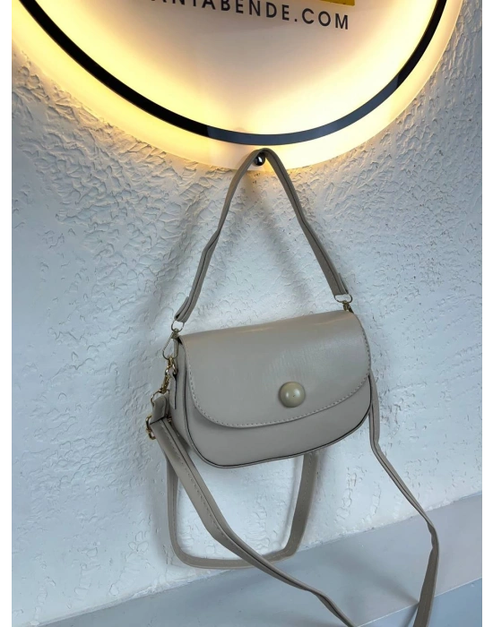 Vizon Renk Düğmeli Çapraz Çanta CB98422