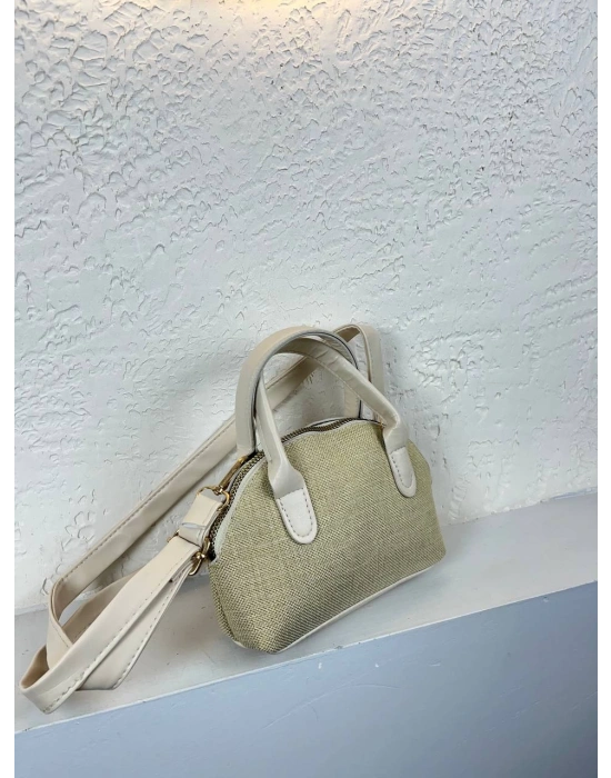 Vizon Renk KAMPANYA MİNİ HASIR Çanta CB8144