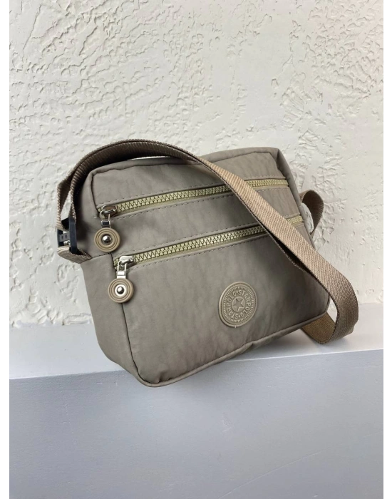 Vizon Renk Krinkıl Kumaş Çanta CB8522