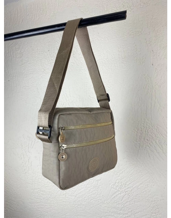 Vizon Renk Krinkıl Kumaş Çanta CB8522