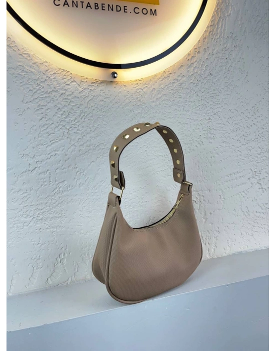 Vizon Renk Lakos Deri Baget Çanta CB7171