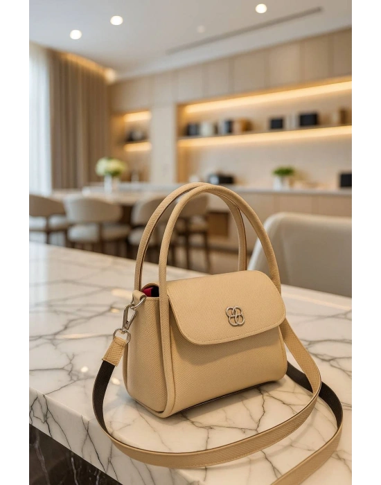 Vizon Renk Lakos Deri Yeni Çanta CB00999