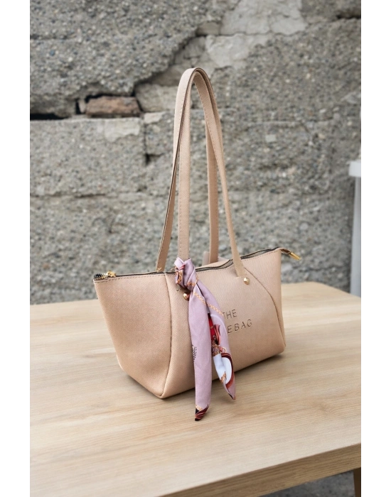 Vizon Renk Lakos Fularlı Çanta CB72911