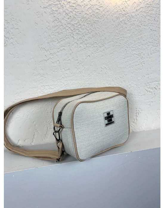 Vizon Renk Vizon Kenar Hasır Çanta CB2021