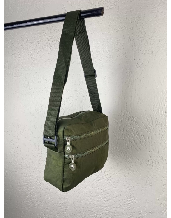 Yeşil Renk Krinkıl Kumaş Çanta CB8522