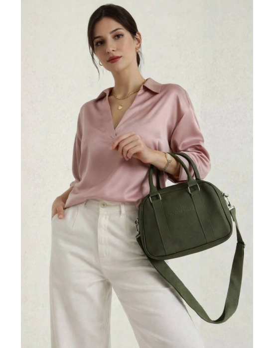 Yeşil Renk Lakos Yeni Çanta CB67813