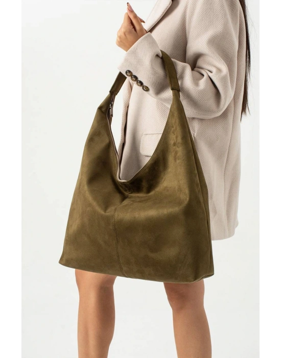 Yeşil Renk SÜET KALİTE BRLN Çanta CB8141