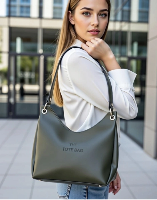 Yeşil Renk Tote Kol Çanta CB79114