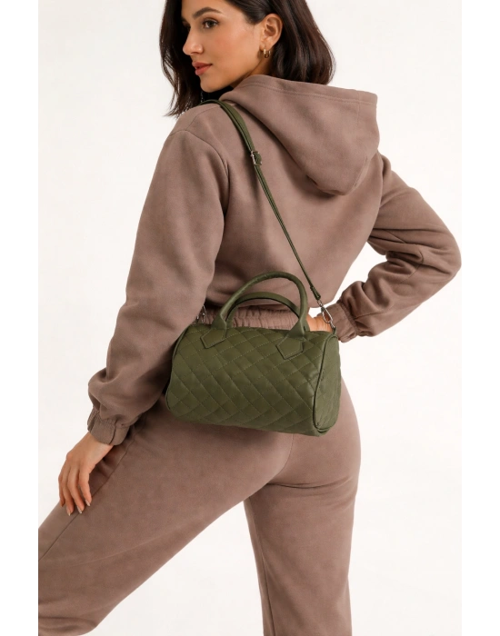 Yeşil Silindir Çapraz Çanta CB2742