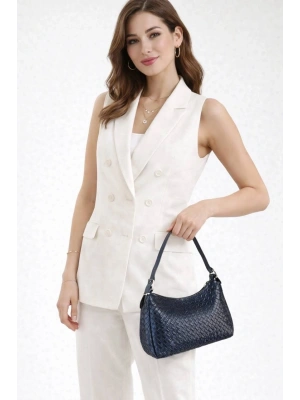 Lacivert Renk ÖRGÜLÜ BAGET Çanta CB51941