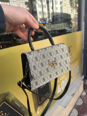 Koyu Vizon Renk Kalıp Kilitli Çanta CB09141