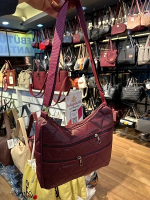 Bordo 3 Bölme Kol Çanta CB89153