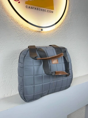 Açık Gri OVAL Paraşüt YENİ Kol Çanta CB3674