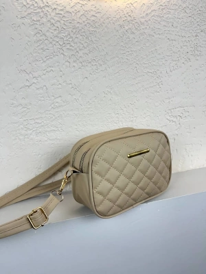 Açık Vizon Renk Kapitone 2 Bölme Çanta CB1274