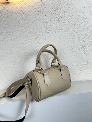 Açık Vizon Renk MİNİ Silindir Çapraz Çanta CB89111