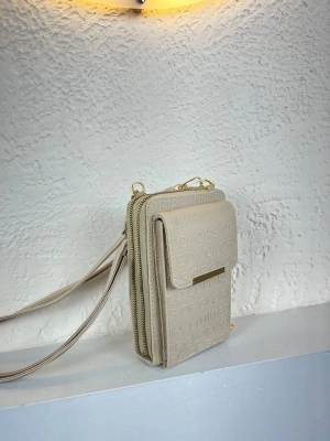 Açık Vizon Renk Telefonluk 3 Bölme Çanta CB1621