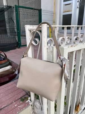 Açık Vizon TOTE Fularlı Kalite Çanta CB09131