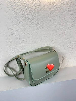 Açık Yeşil Renk MİO Kalıp Çapraz Çanta CB9171