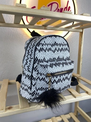 Beyaz Siyah 2 Beyaz Yeni Sezon Sırt Çanta