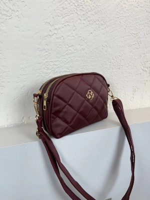 Bordo 2 Bölme 2025 Kapitone YENİ ÇANTA CB7409