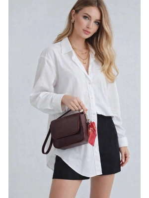 Bordo Fularlı Yeni Sezon Çanta CB9999