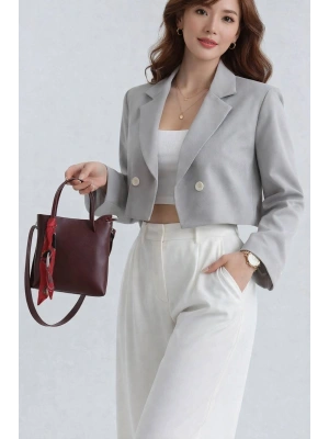 Bordo MİNİ BOY Fularlı Çanta CB0000