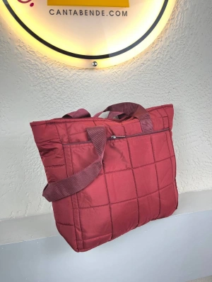 Bordo Renk 2 Bölme PARAŞÜT Çanta CB1457