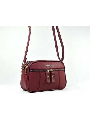Bordo Renk 4 Bölme BRLN Çanta CB89821