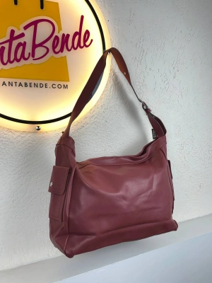 Bordo Renk Büyük Boy HB Çanta CB01414