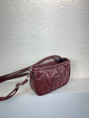 Bordo Renk Kapiton TOTE Çanta CB1349