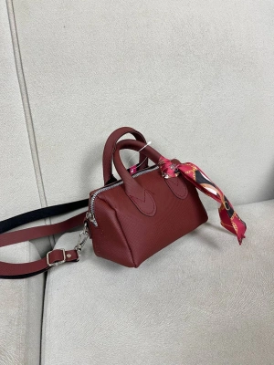 Bordo Renk Mini Boy Fularlı Lakos Çanta CB68735