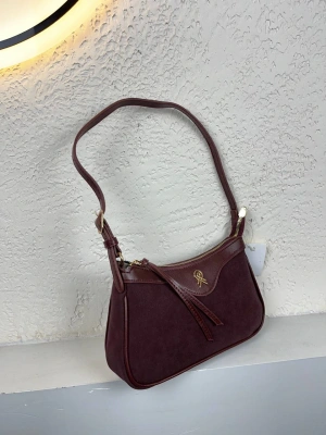 Bordo Renk Nubuk Baget HB Çanta CB90141