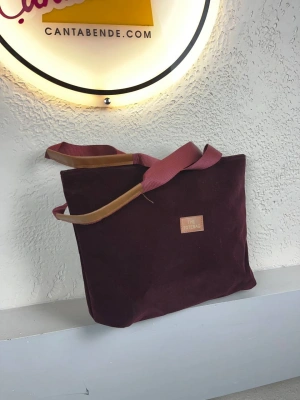 Bordo Renk NUBUK BÜYÜK BOY ÇANTA CB0134