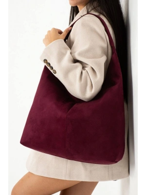 Bordo Renk SÜET KALİTE BRLN Çanta CB8141