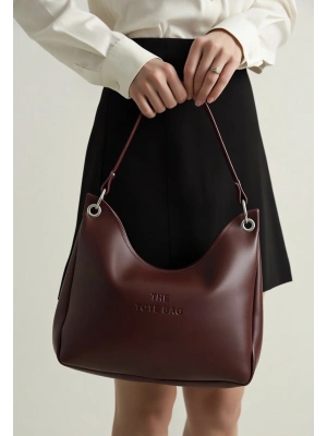 Bordo Renk Tote Kol Çanta CB79114