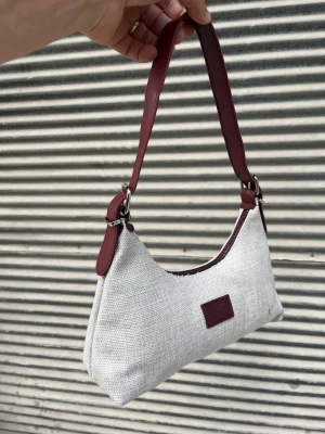 Bordo Renk Yeni Hasır Çanta CB2452