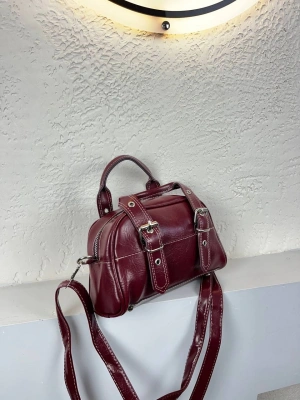 Bordo Renk YENİ KALİTE Çanta ÖN KEMERLİ CB9812