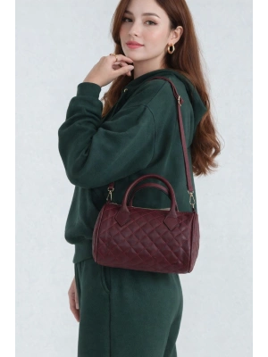 Bordo Silindir Çapraz Çanta CB2742