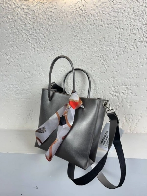 Gri MİNİ BOY Fularlı Çanta CB0000