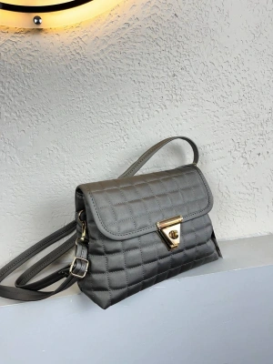 Gri Renk 2 Bölme Kapitone Çanta CB89114