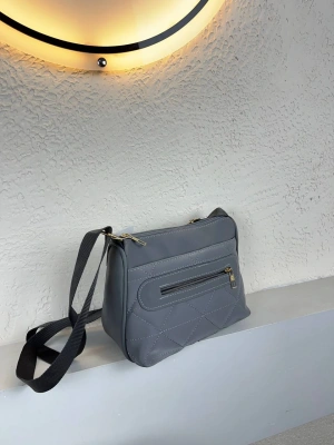 Gri Renk 3 Bölme Çapraz Çanta CB2578