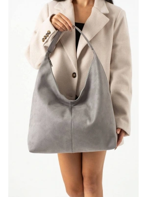 Gri Renk SÜET KALİTE BRLN Çanta CB8141