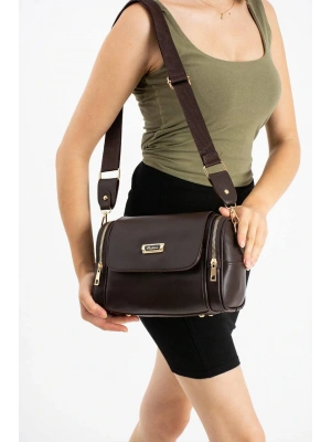 Kahve Renk 3 Bölme BRLN Çanta CB79782